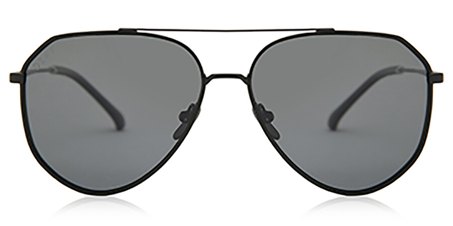 Diff Dash DIFF Dash Polarized matte black+solid grey polarized lens Pilot Black ...