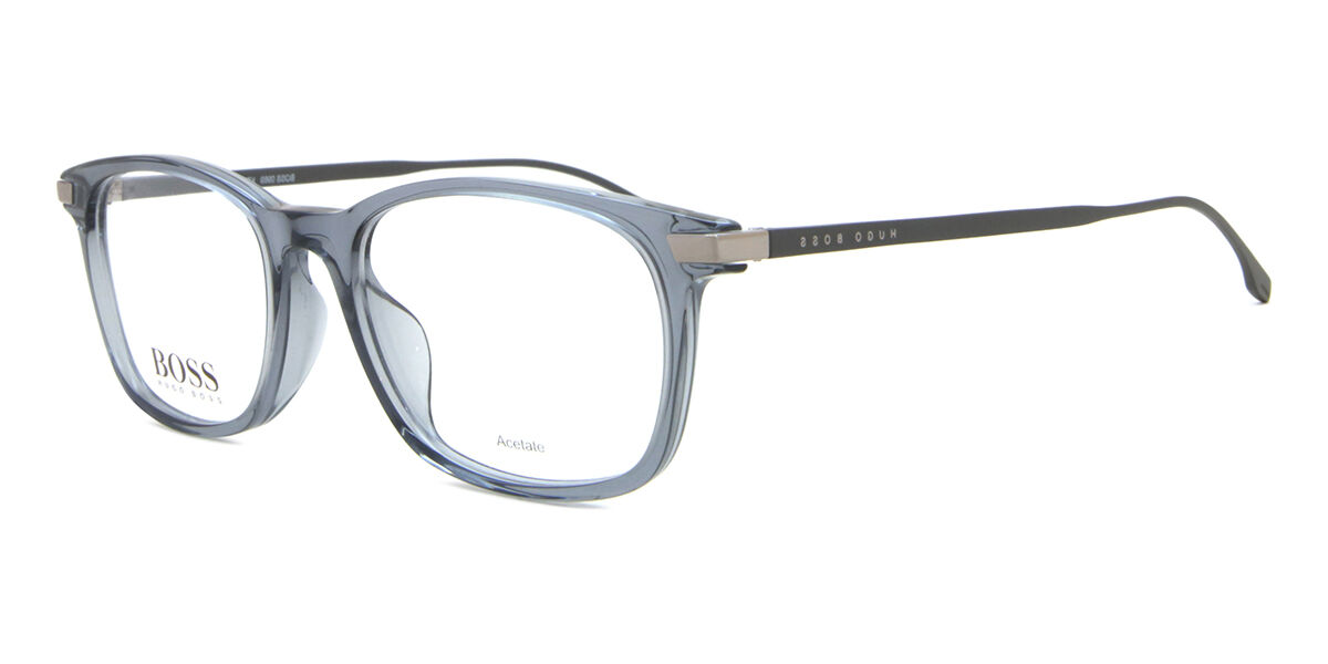 Boss 0989 KB7 Square Transparent Grey Eyeglasses | SmartBuyGlasses ID